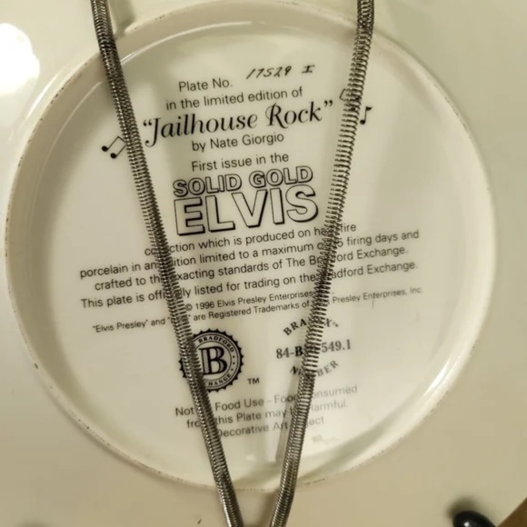 Elvis Collectible Plate Jailhouse Rock - Picture 3 of 5
